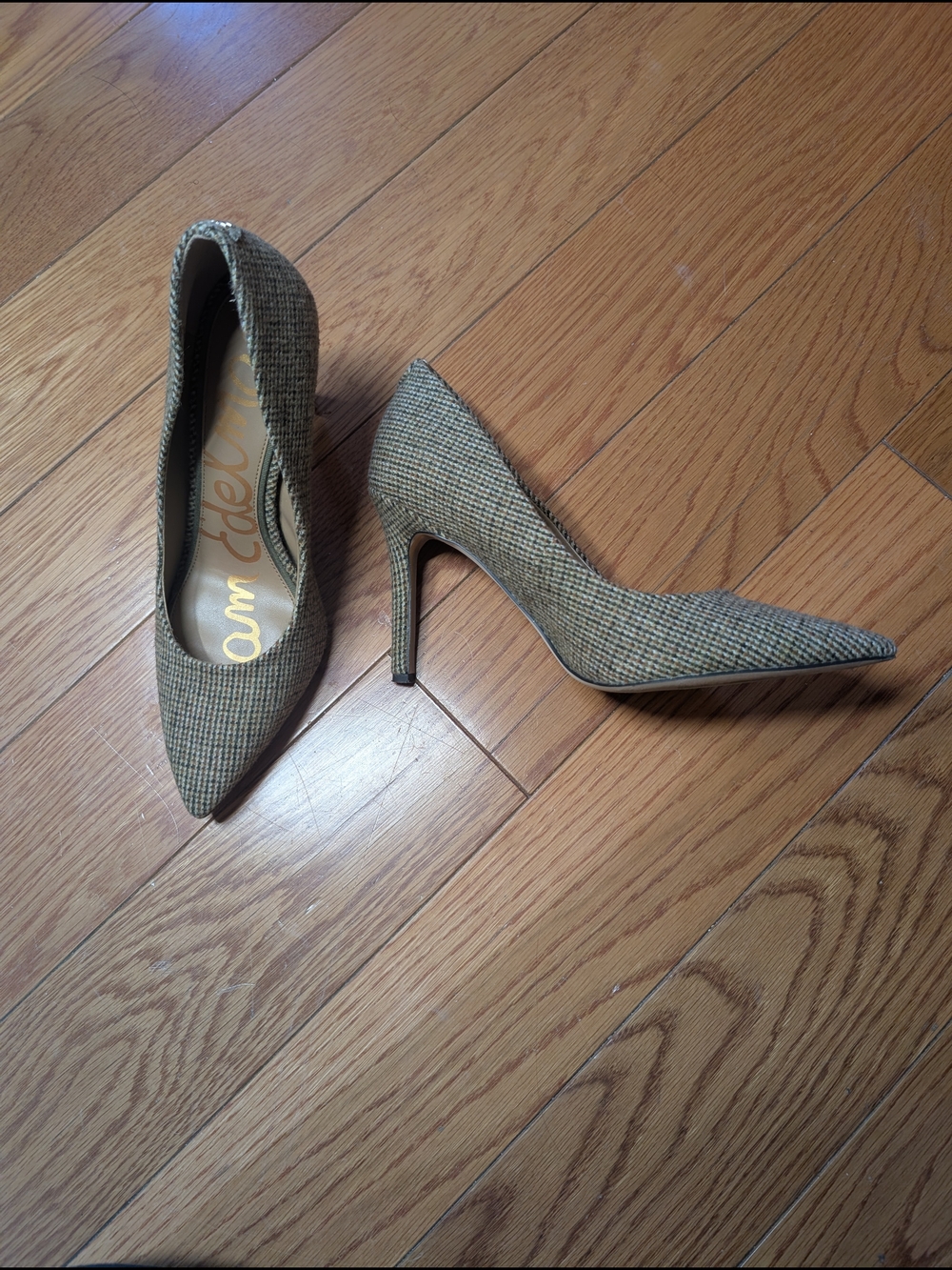 Sam Edelman Tweed Hazel Stiletto Pumps size 7.5